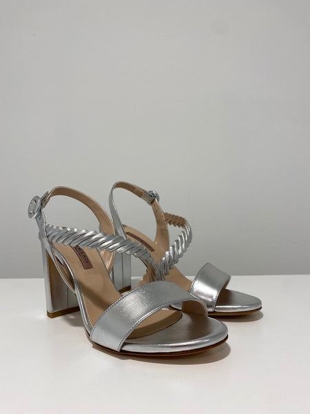 Sandalo Albano Treccia Argento