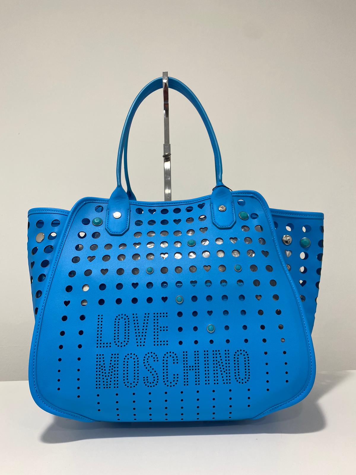 Shopping Love Moschino Rete Blu chiaro