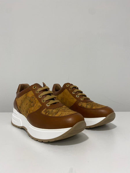 Sneakers Stampa Geo/classic Cuoio