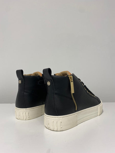 Sneakers alta Alviero Martini con cerniera Nero