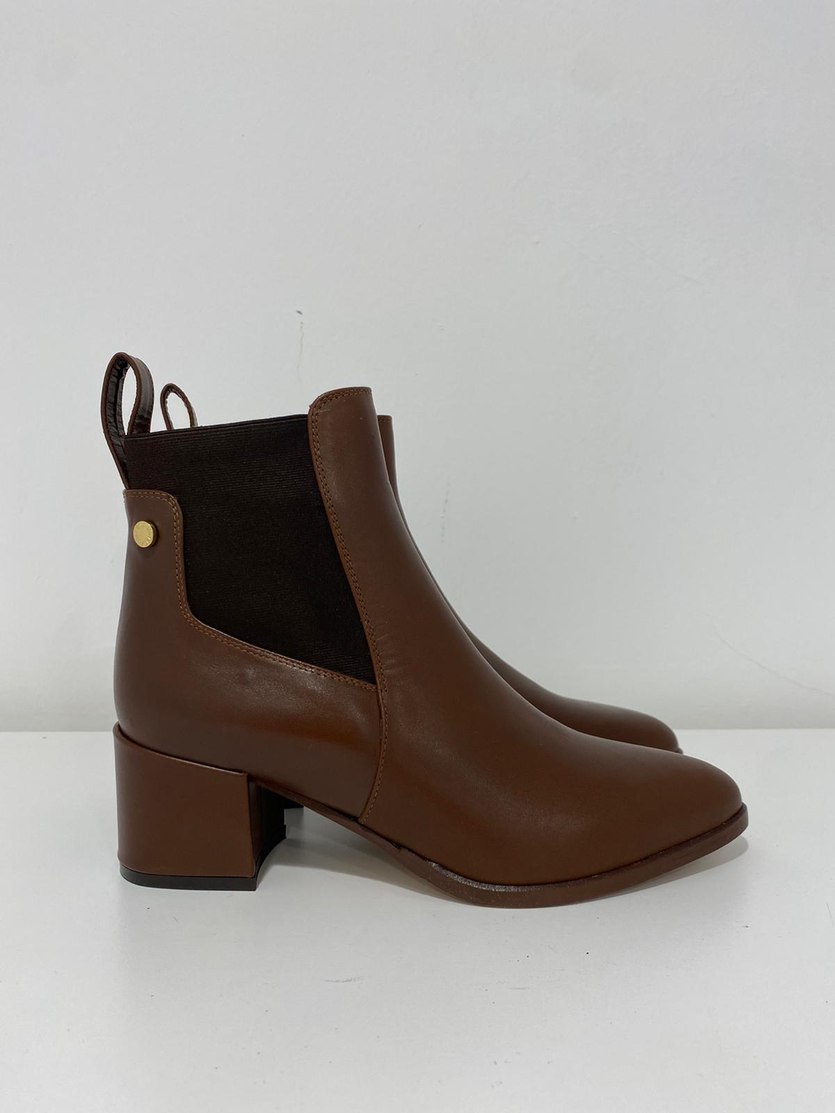 Tronchetto Albano beatles in pelle T.5 Cuoio 1028 Albano
