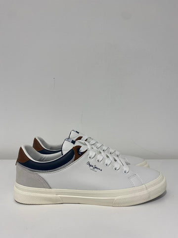 Sneakers uomo in pelle Pepe Jeans Bianco Pepe Jeans