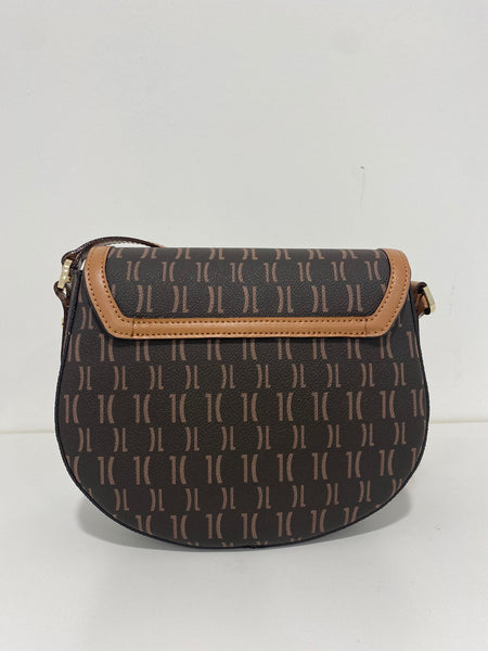 Monogram Tracolla con patta Cuoio