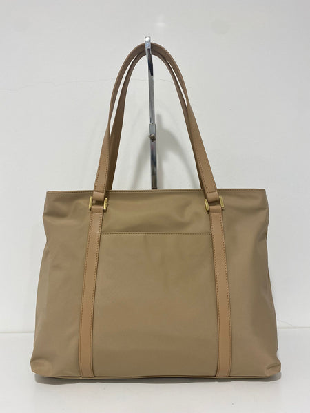 Shopping Nannini tessuto tecnico e pelle beige