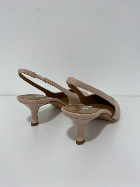 Dècolletè slingback in pelle Albano Cipria