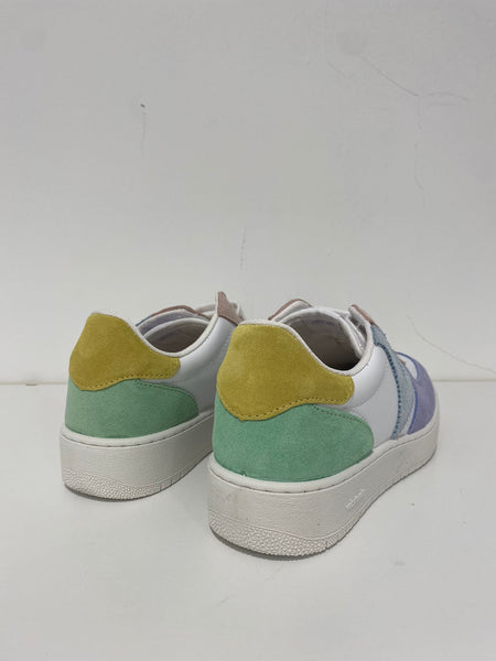 Sneakers donna Victoria in pelle colors
